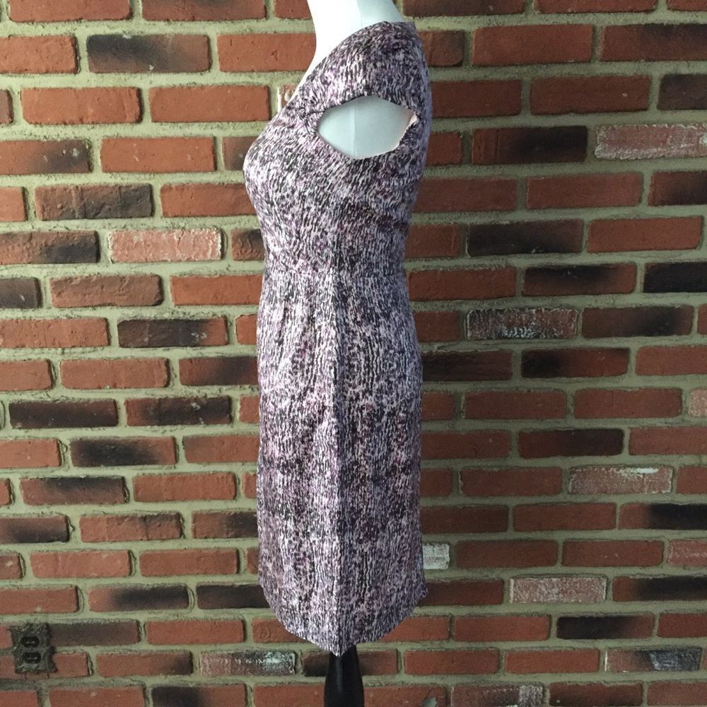 Banana Republic 100% silk Dress sz 0 cap sleeve Pink Dress Scoop neck dress - Picture 4 of 6